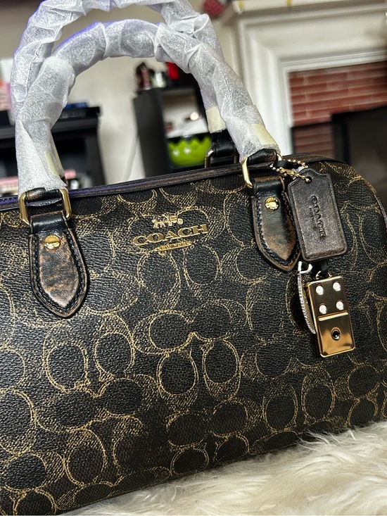 Coach Handbags - Coach Rowan crossbody bag in loved signature canvas with charms